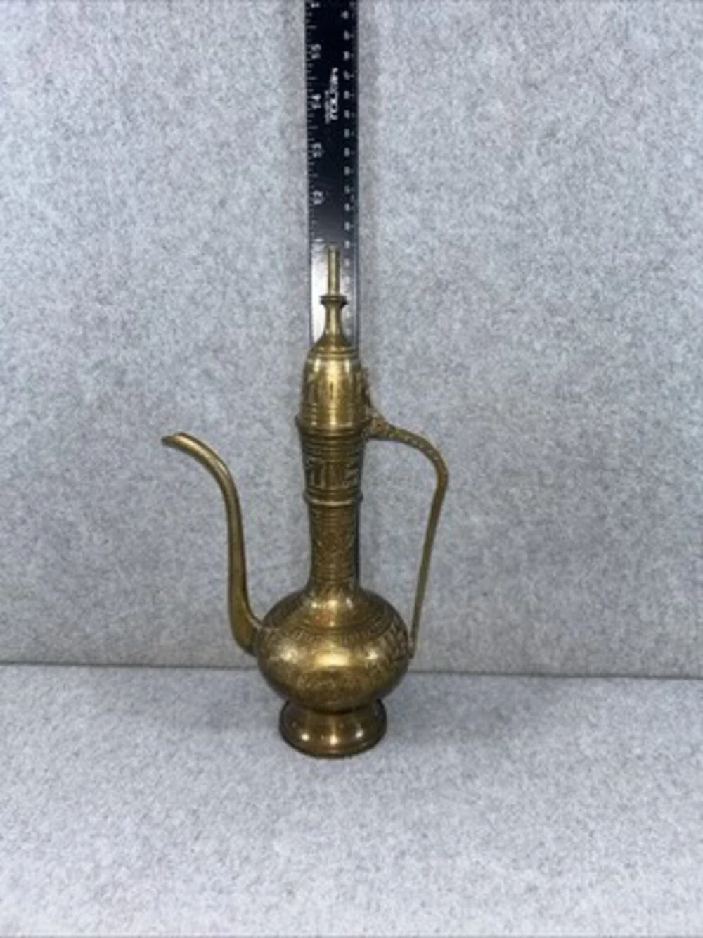 Vintage Brass Etched India Teapot 11